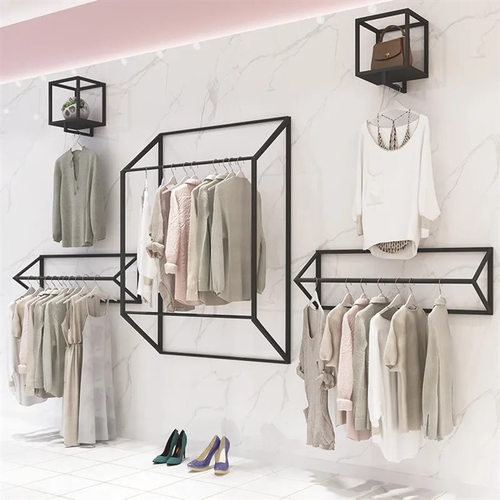 Metal Display Rack For Clothes Shop